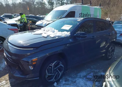 2024 Hyundai Kona N Line z USA, uszkodzony, nr VIN KM8HACA34RU044191